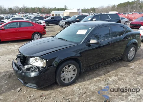 2012 Dodge Avenger Se from USA, damaged, VIN 1C3CDZAB2CN266105